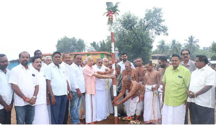 The 179th worship festival of Thiagarajar Swamiji at Thiruvaiyar is celebrated with a grand opening ceremony.